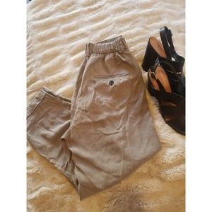 Zara Pleated Crop Pants